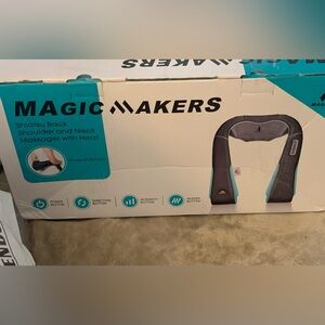 NIB Shiatsu Back Shoulder and Neck Massager - Black and Gray